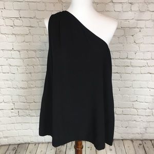 Chic One-Shoulder Blouse
